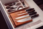 Jogo para Churrasco Tramontina com Lâminas em Aço Inox e Cabos em Madeira Polywood Castanho 5 Peças