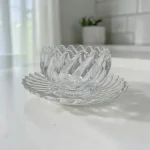 Jogo Sobremesa Lotus Bowl E Pires Vidro Deli Glass 12 Peças Transparente