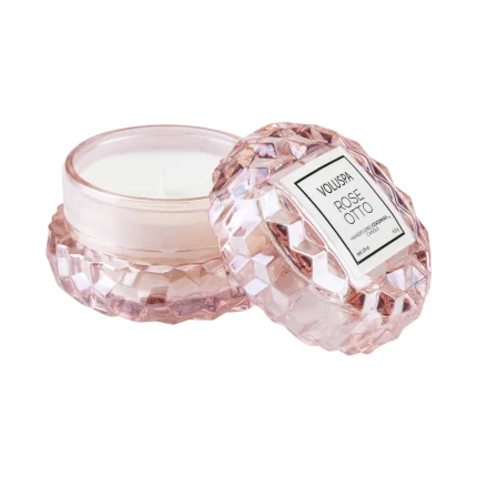 Kit 3 Mini Velas Macaron Roses 15h