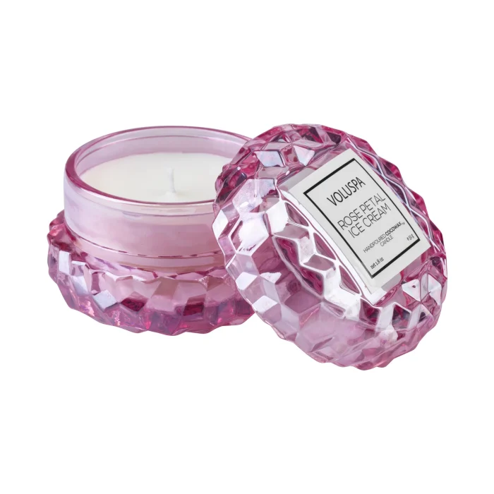 Kit 3 Mini Velas Macaron Roses 15h