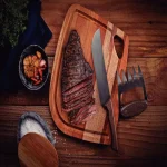Kit 3 Peças Para Churrasco Cabo Madeira Tramontina Black