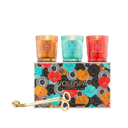 Kit 3 Velas The Icons Candle Trio Collection Japonica 25 Years Anniversary Voluspa