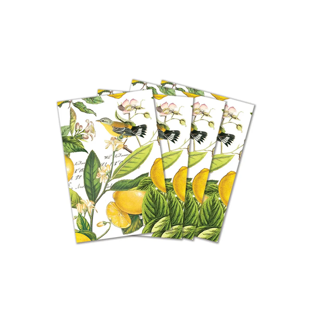 Kit 4 Guardanapos De Algodão 50x50 Cm Lemon Basil Kit 4 Guardanapos De Algodão 50x50 Cm Lemon Basil