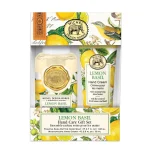 Kit Mini Sabonete Liquido e Creme Para Mãos Lemon Basil Michel Design Works