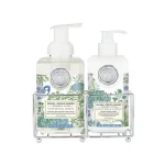 Kit Sabonete Liquido e Hidratante Com Suporte Cotton e Linen  Michel Design Works