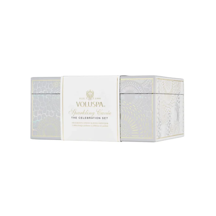 Kit Vela Copo 60h e Difusor de Ambiente 100ml Sparkling Cuvee
