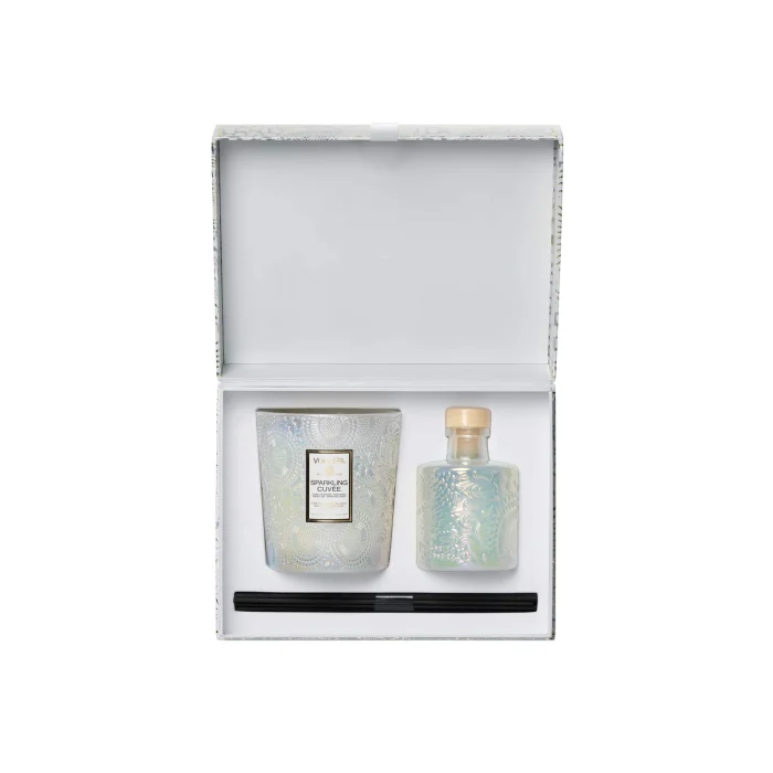 Kit Vela Copo 60h e Difusor de Ambiente 100ml Sparkling Cuvee