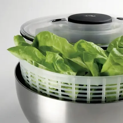 Lava E Seca Saladas 5 Litros Em Aço Inox Oxo Cinza