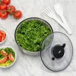 Lava E Seca Saladas 5 Litros Em Aço Inox Oxo Cinza