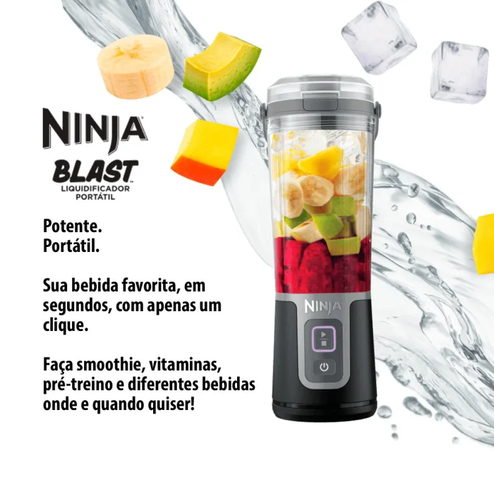 Liquidificador Portátil Bivolt Ninja Blast 470ml