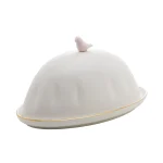 Manteigueira De Porcelana Bird Color Wolff