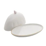 Manteigueira De Porcelana Bird Color Wolff