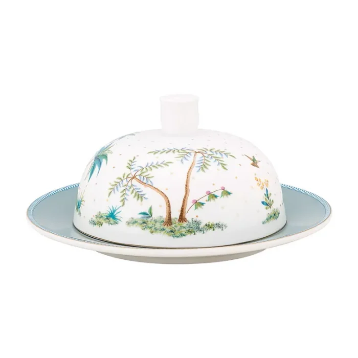 Manteigueira Dots Porcelana Branco Jolie Pip Studio