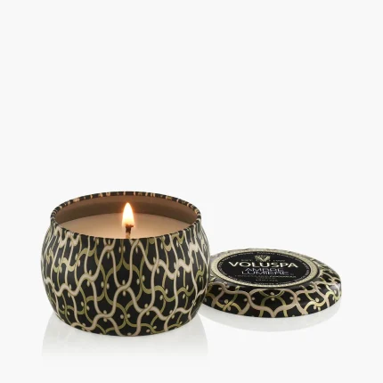 Mini Vela Lata 25h Ambre Lumiere Maison Noir