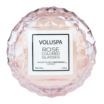 Mini Vela Macaron 15h Rose Colored Glasses