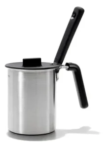 Molheira Com Pincel Silicone Aço Inox 510ml Oxo Cinza