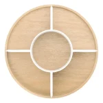 Organizador Bandeja Giratória Bellwood Madeira Umbra Branco