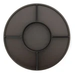 Organizador Bandeja Giratória Bellwood Madeira Umbra Preto