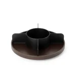 Organizador Bandeja Giratória Bellwood Madeira Umbra Preto
