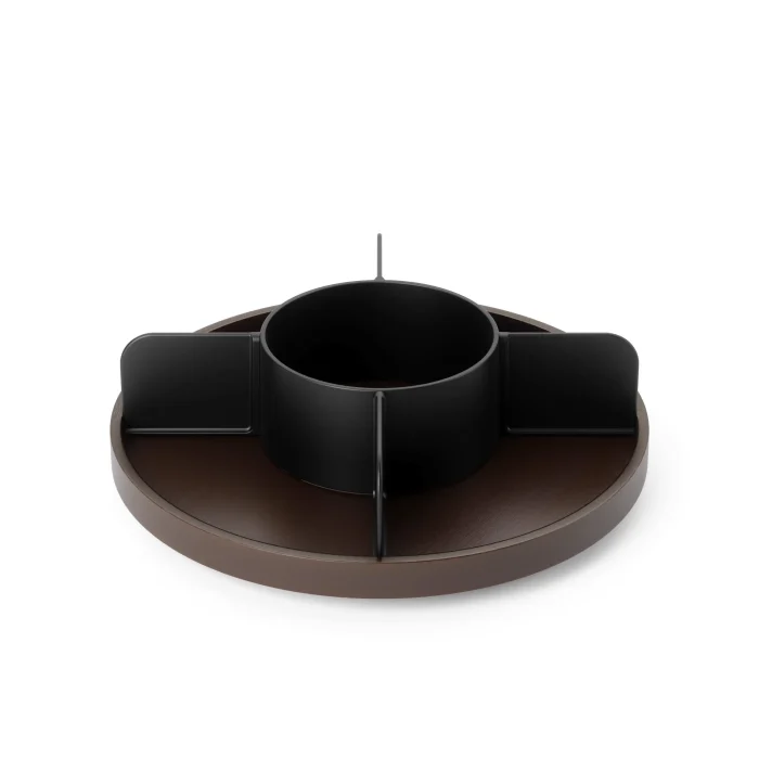 Organizador Bandeja Giratória Bellwood Madeira Umbra Preto