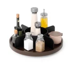 Organizador Bandeja Giratória Bellwood Madeira Umbra Preto