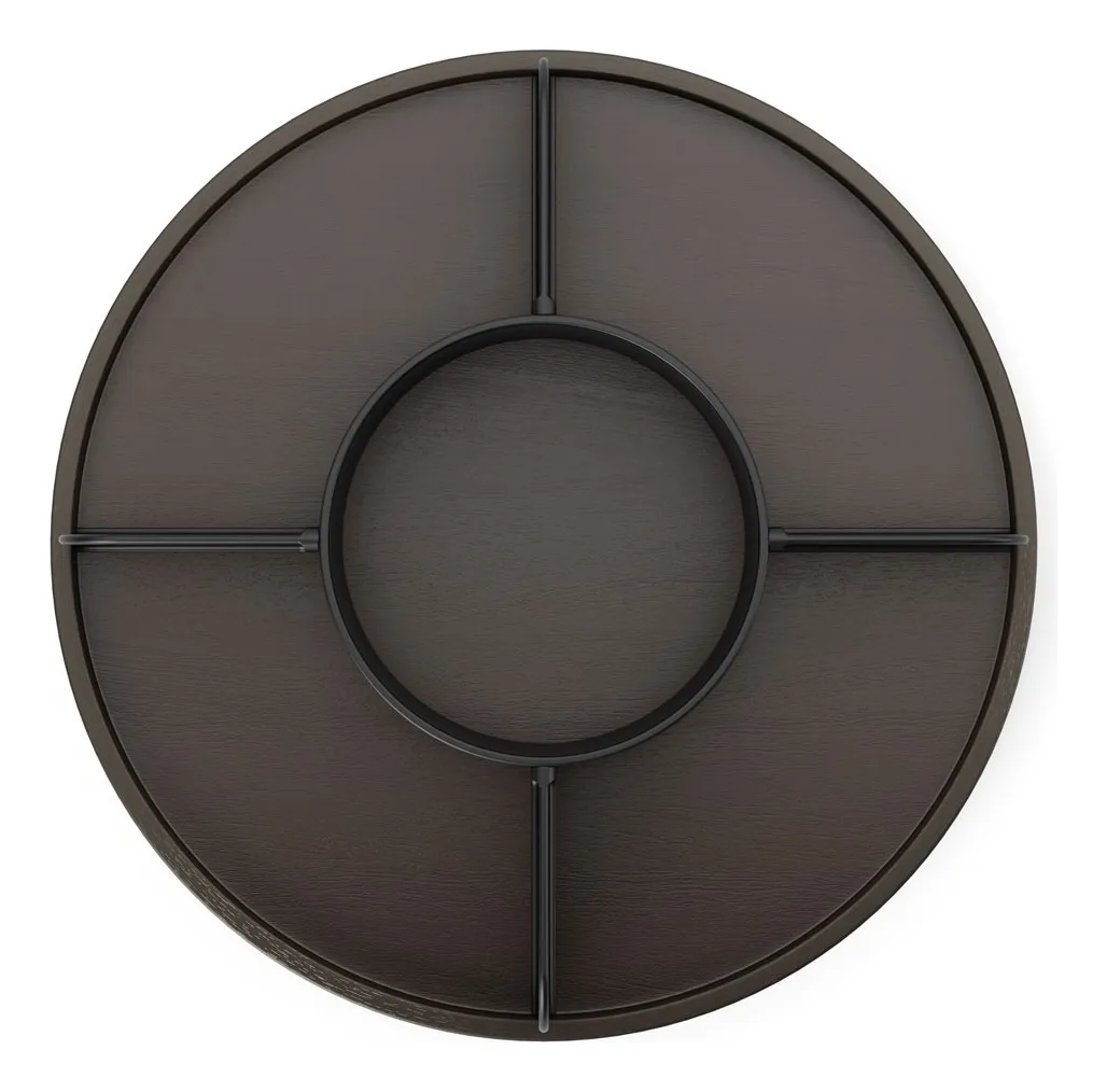 Organizador Bandeja Giratória Bellwood Madeira Umbra Preto Organizador Bandeja Giratória Bellwood Madeira Umbra Preto