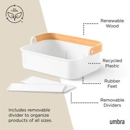 Organizador Cesto Multiuso Bellwood Com Divisórias Umbra