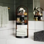 Organizador De Maquiagem  Preto Bellwood Madeira Umbra