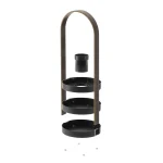 Organizador De Maquiagem  Preto Bellwood Madeira Umbra