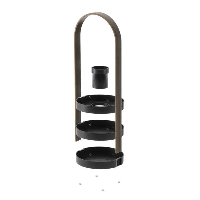 Organizador De Maquiagem  Preto Bellwood Madeira Umbra