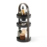 Organizador De Maquiagem  Preto Bellwood Madeira Umbra