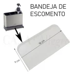 Organizador De Pia Tramontina Plurale Aço Inox Suporte Bucha Cinza-escuro