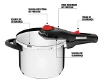 Panela De Pressão Em Aço Inox Fundo Triplo Tramontina 4,5 L