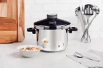 Panela de Pressão Tramontina Presto em Aço Inox Fundo Triplo com 5 Dispositivos de Segurança 22 cm 6 L