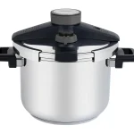 Panela de Pressão Tramontina Presto em Aço Inox Fundo Triplo com 5 Dispositivos de Segurança 22 cm 6 L