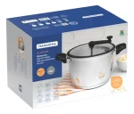 Panela Pipoqueira Allegra Aço Inox Fundo Triplo Tramontina Azul-aço