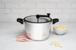 Panela Pipoqueira Allegra Aço Inox Fundo Triplo Tramontina Azul-aço
