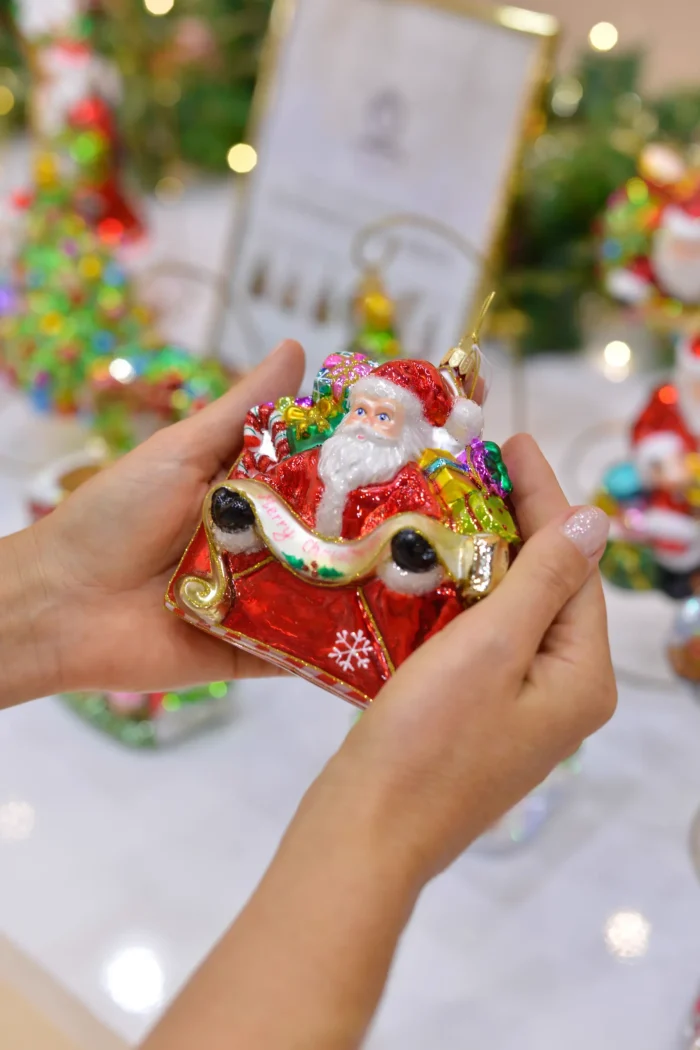 Pendente Natalino de Vidro Polonês Decor Carta De Natal Para Papai Noel Huras Family Poland