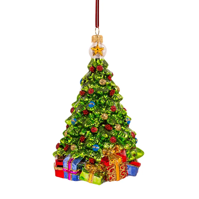 Pendente Natalino De Vidro Polonês Decor Luxo Árvore Com Presentes Huras Family Poland Pendente Natalino De Vidro Polonês Decor Luxo Árvore Com Presentes Huras Family Poland