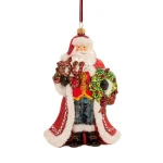 Pendente Natalino De Vidro Polonês Decor Luxo Papai Noel Joy Huras Family Poland