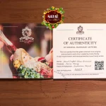 Pendente Natalino de Vidro Polonês Decor Papai Noel Com Árvore E Lareira Huras Family Poland