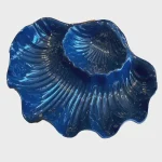 Petisqueira Melamina Formato Concha Azul
