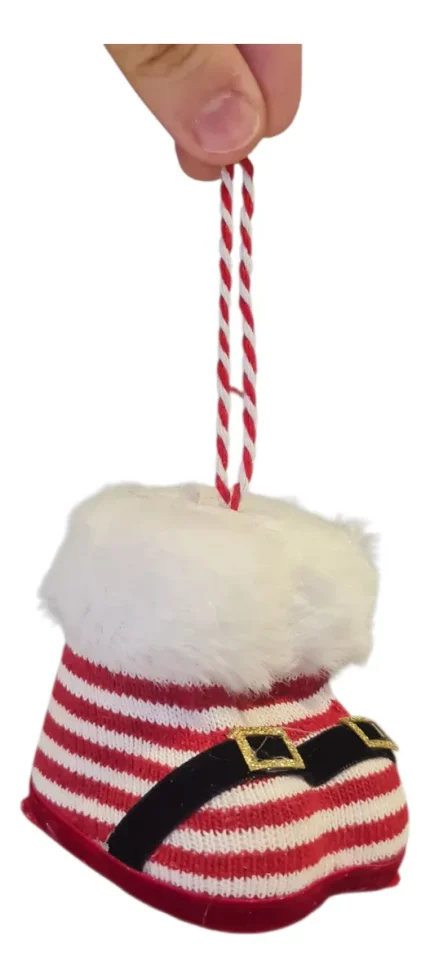 Petit Enfeite De Natal Para Pendurar Botas Vermelho Allegro