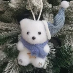 Petit Enfeite De Pendurar Natal Ursinho Azul Cut