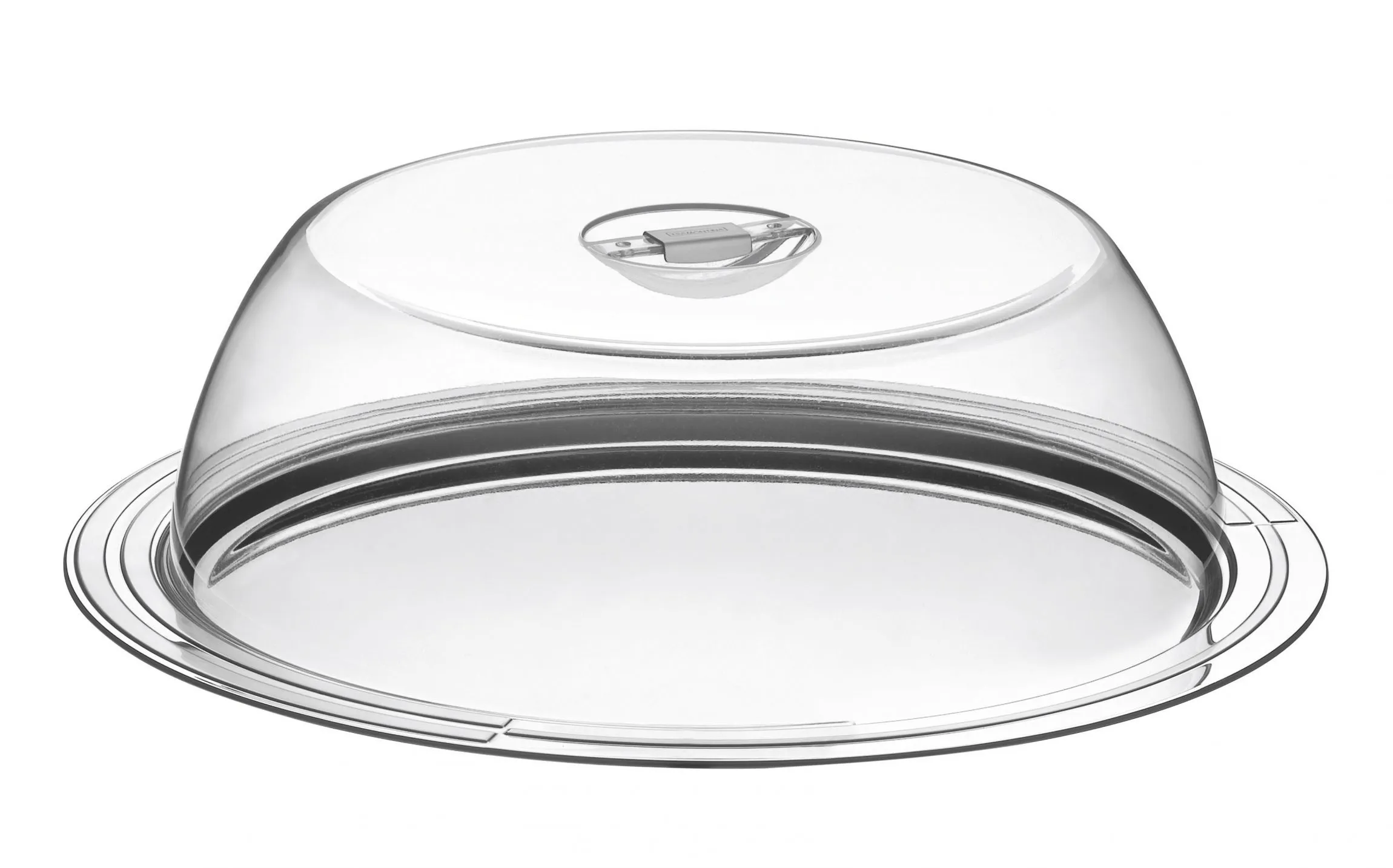 Porta Bolo Tramontina Ciclo em Aço Inox com Tampa 33 cm Porta Bolo Tramontina Ciclo em Aço Inox com Tampa 33 cm