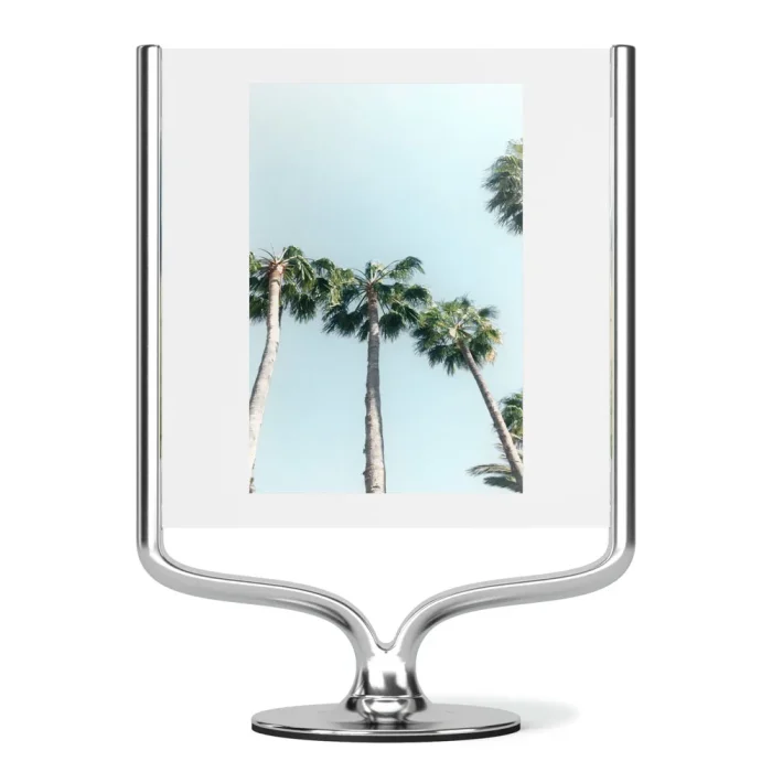 Porta Retrato Wishbone Metal Cromado Umbra 13x18