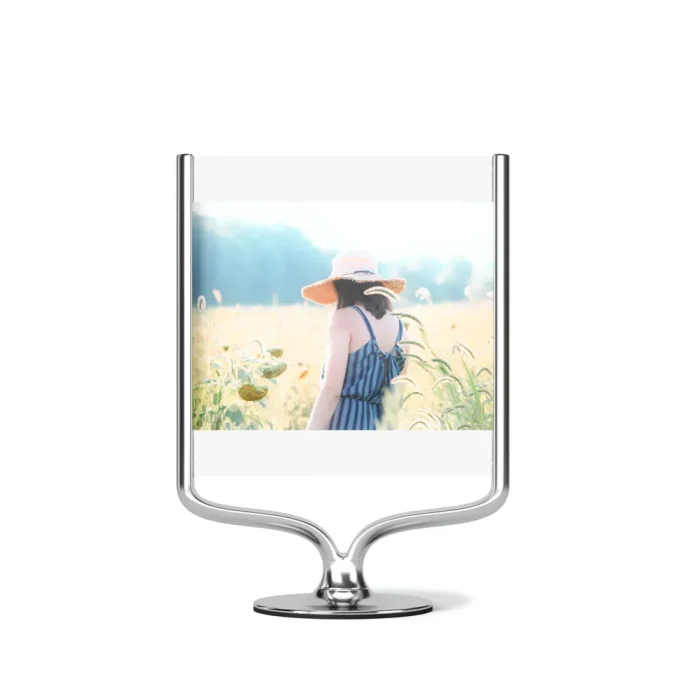 Porta Retrato Wishbone Metal Cromado Umbra 13x18
