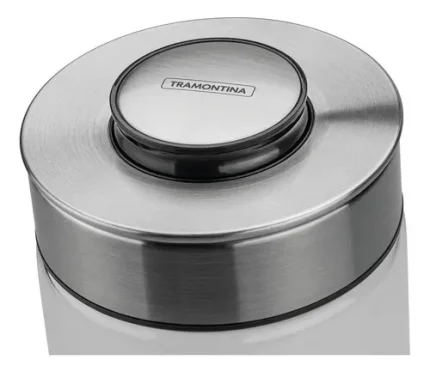 Pote De Vidro 1.8l Purezza Com Tampa Aço Tramontina Aço
