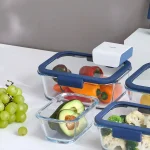 Pote De Vidro Hermético Retangular Válvula Glace Z