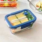 Pote De Vidro Hermético Retangular Válvula Glace Z